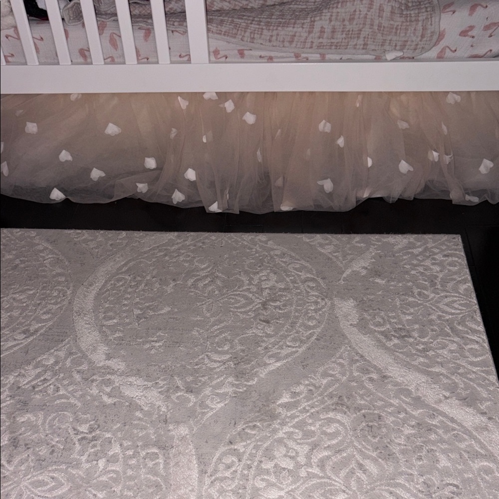 Pottery Barn Monique Lhuillier ethereal tulle crib skirt